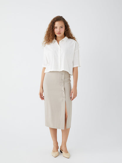 Women's Comfortable Fit Straight Skirt