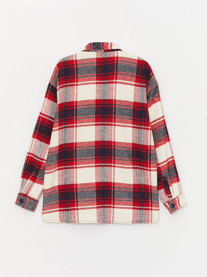 Comfortable Fit Long Sleeve Plaid Men's Lumberjack Shirt Jacket