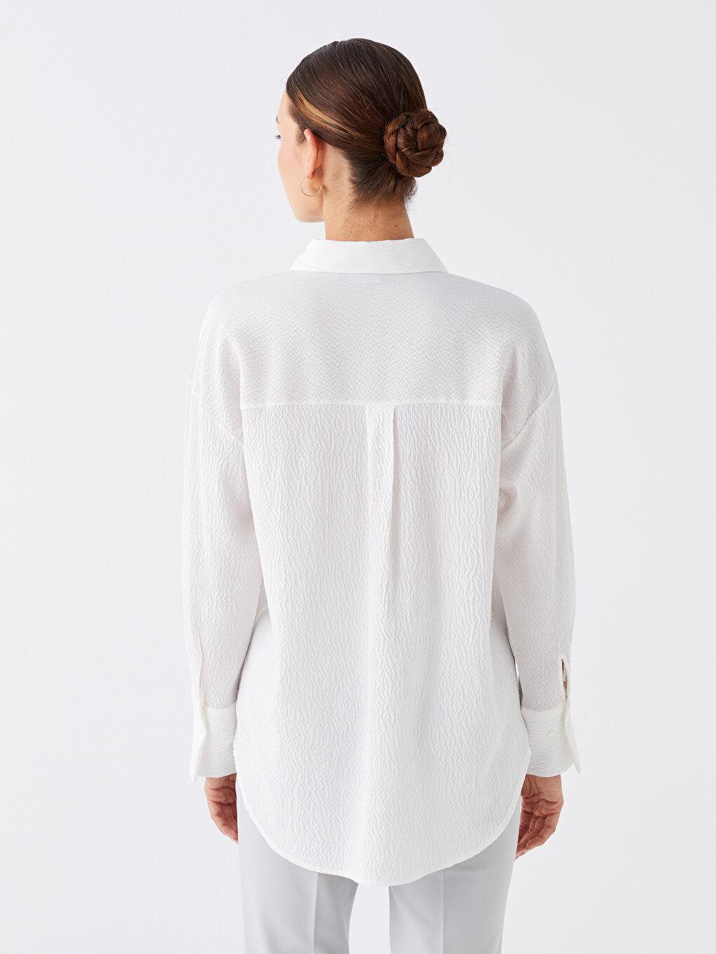 Plain Long Sleeve Women's Shirt