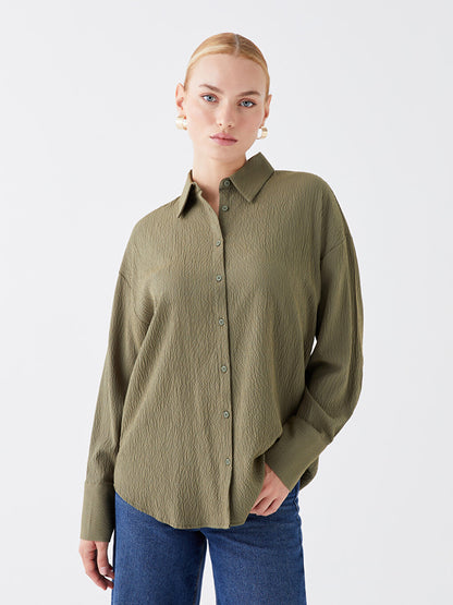 Plain Long Sleeve Women's Shirt