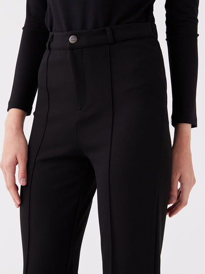 Women's Slim Fit Straight Trousers