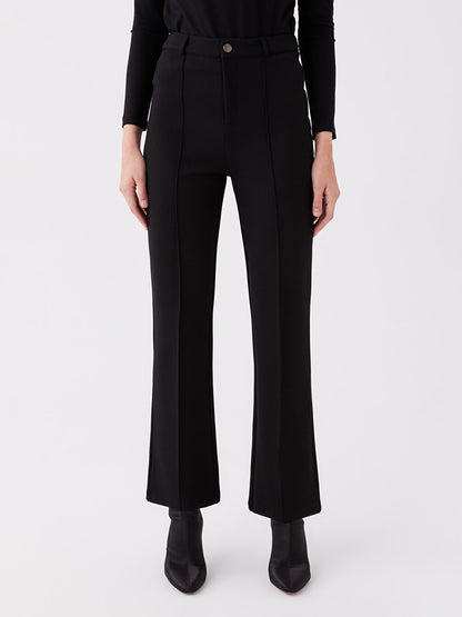 Women's Slim Fit Straight Trousers