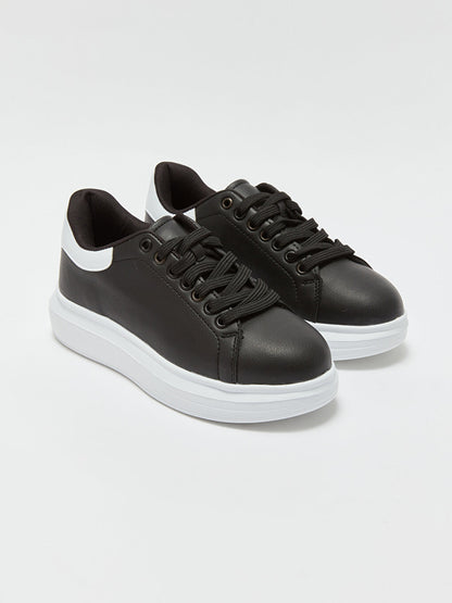 Leather Look Women's Sneakers