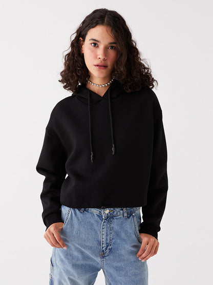 Plain Long Sleeve Oversize Women's Hoodie