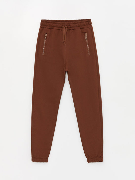 Basic Boys' Jogger Sweatpants with Elastic Waistband