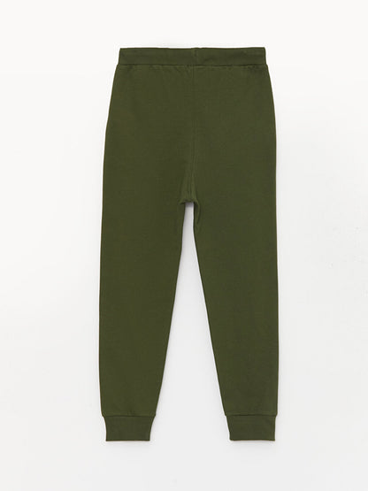 Printed Boys' Jogger Sweatpants with Elastic Waistband