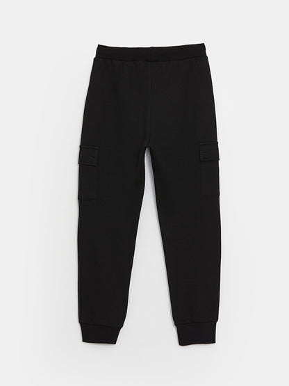 Boys' Cargo Sweatpants with Elastic Waistband