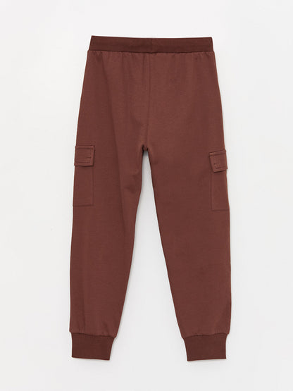 Boys' Cargo Sweatpants with Elastic Waist