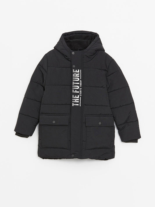 Hooded Boy's Puffer Coat