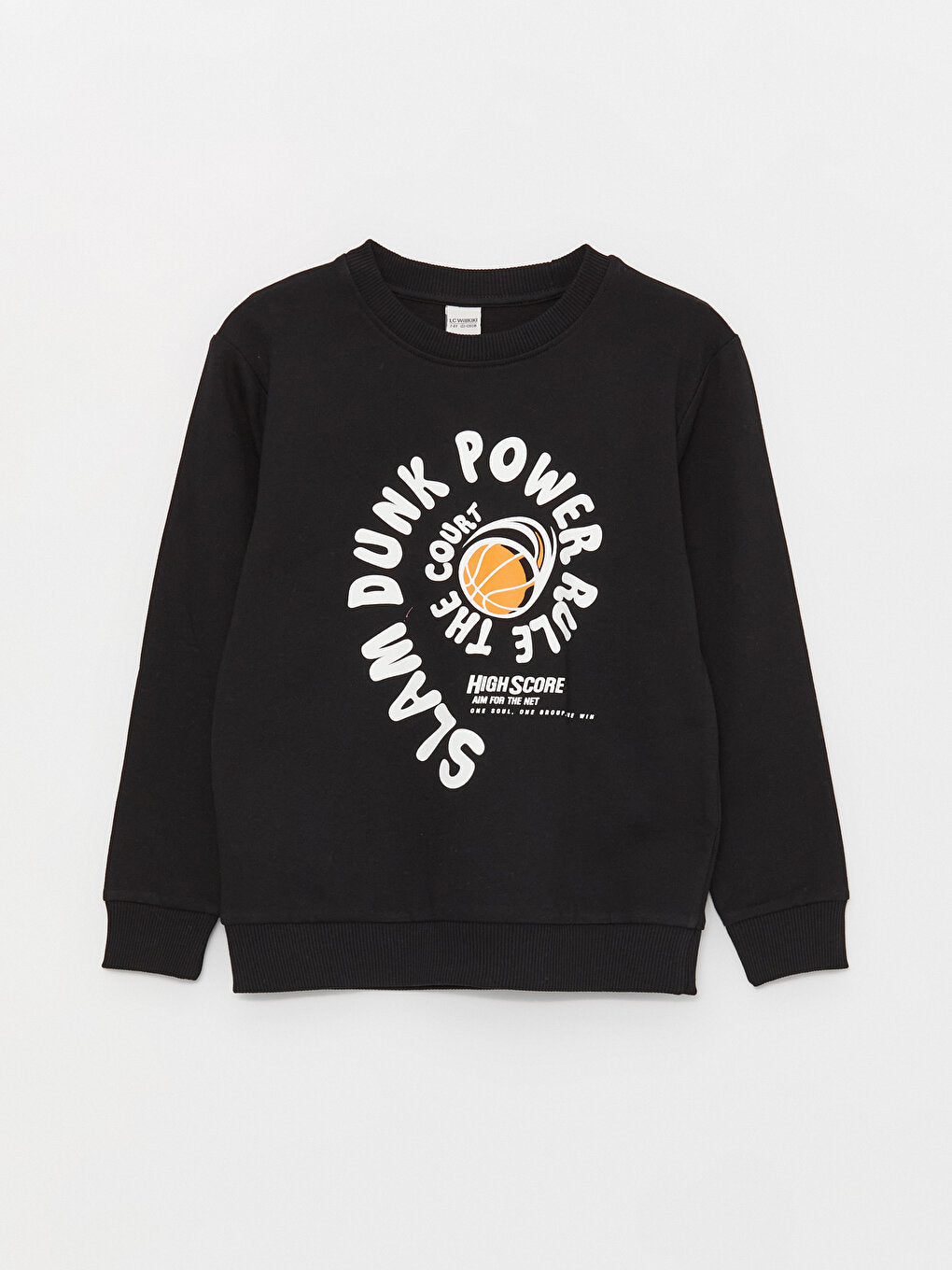 Crew Neck Printed Long Sleeve Boy's Sweatshirt