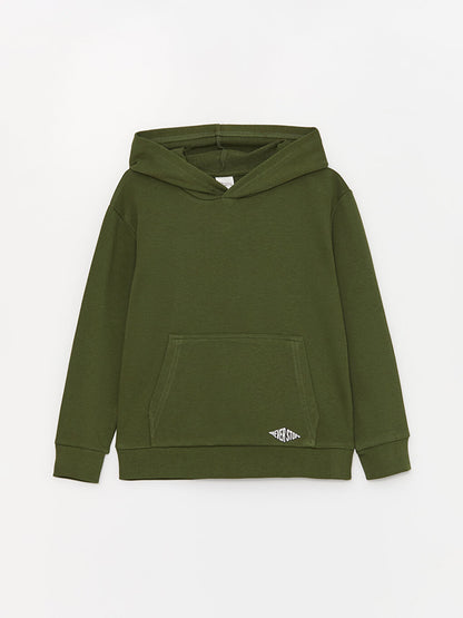 Basic Long Sleeve Boys Hoodie