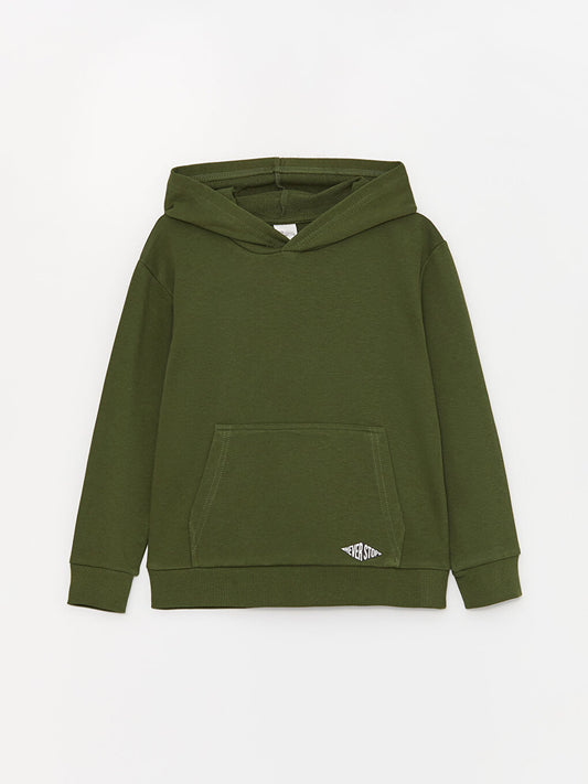 Basic Long Sleeve Boys Hoodie