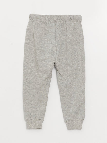 Basic Baby Boy Tracksuit Bottom with Elastic Waist