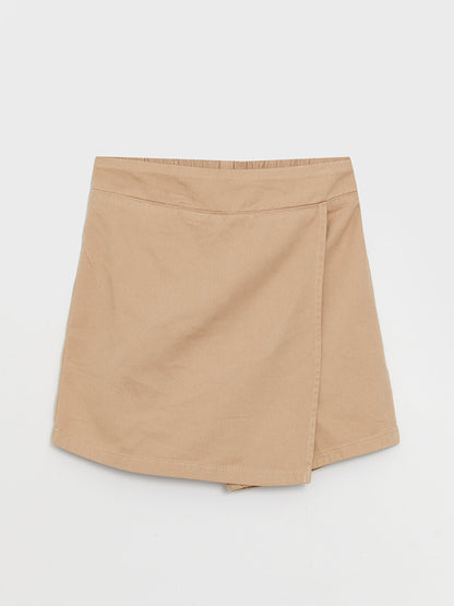 Girl's Short Skirt with Elastic Waist