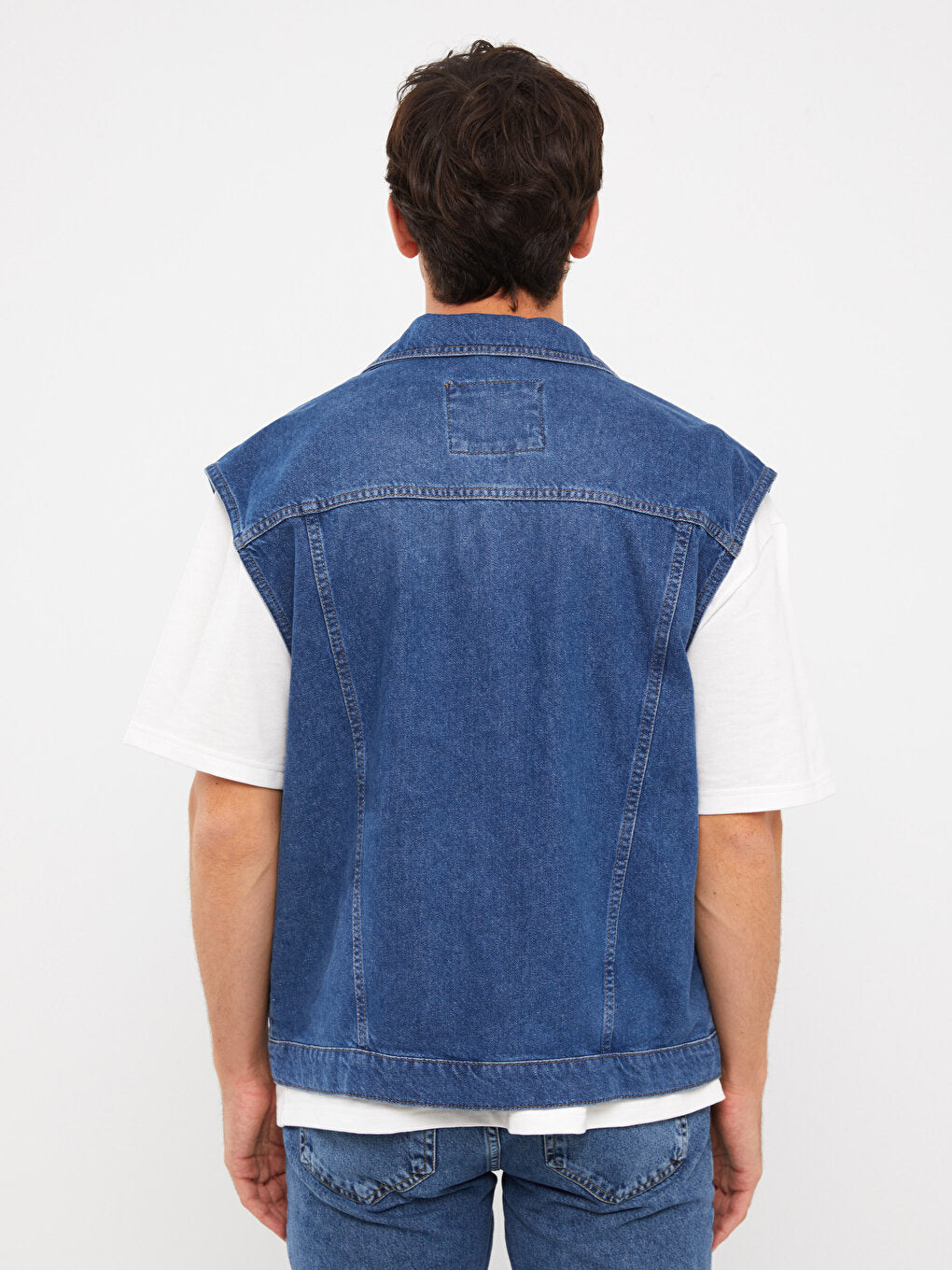 Standard Pattern Men's Jean Vest