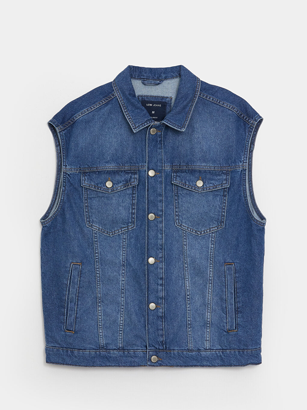 Standard Pattern Men's Jean Vest