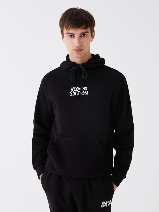 Long Sleeve Printed Men's Hoodie