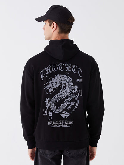 Long Sleeve Printed Men's Hoodie