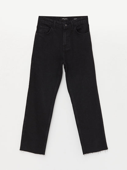 Straight Fit Women's Jean Trousers