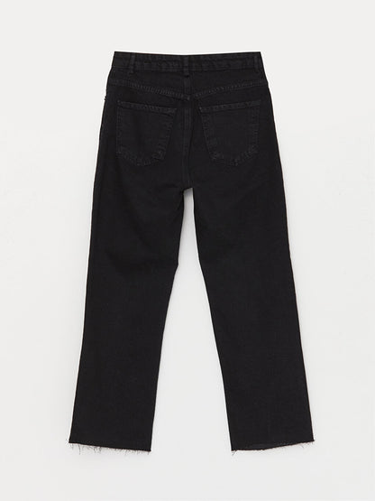 Straight Fit Women's Jean Trousers