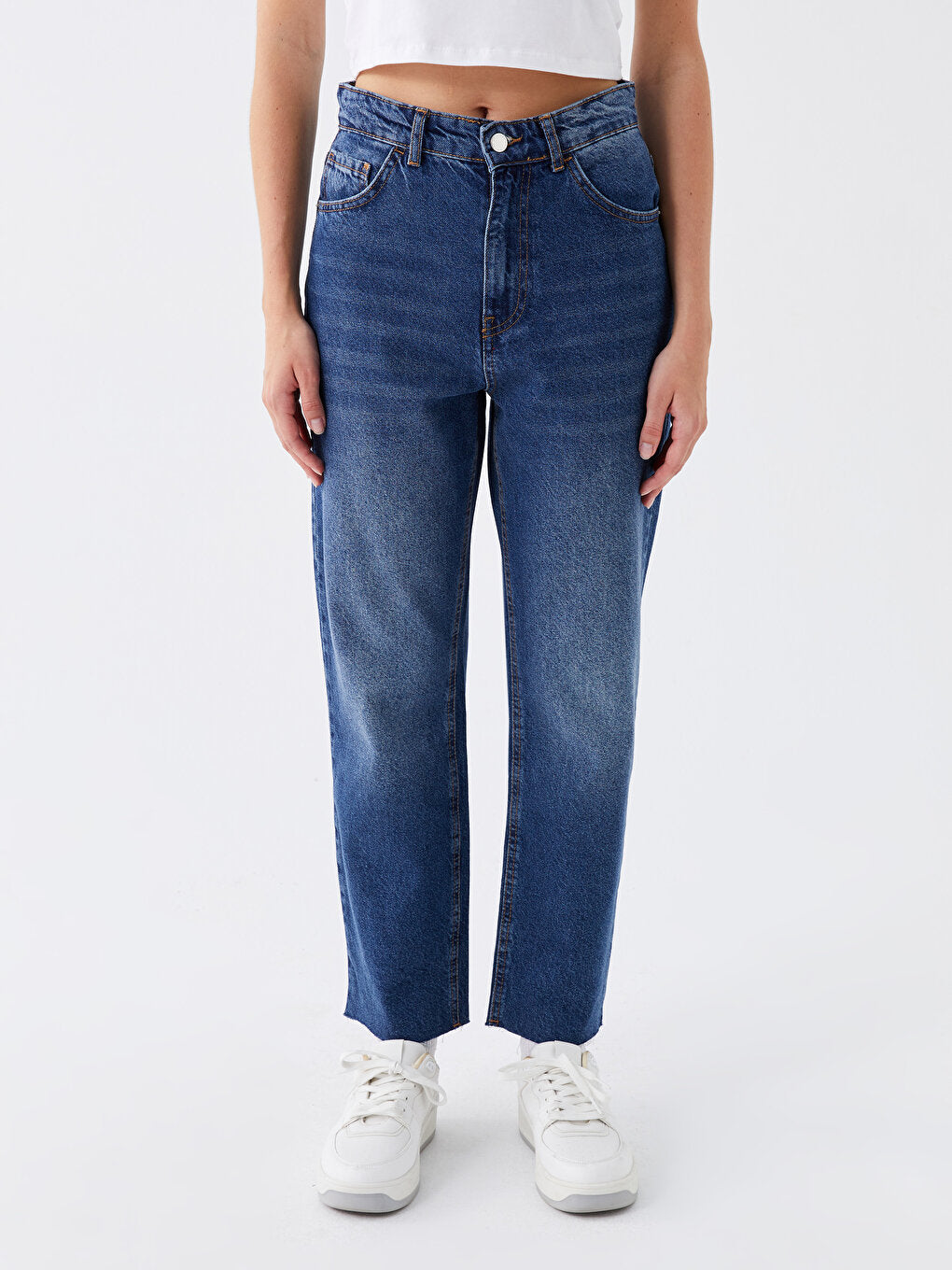 Straight Fit Women's Jean Trousers