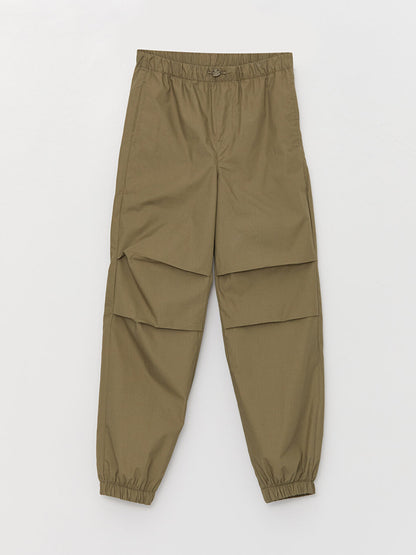 Basic Boy's Trousers with Elastic Waist