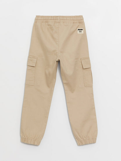 Boys' Cargo Pants with Elastic Waist