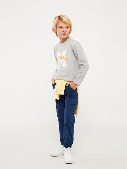 Boys' Cargo Pants with Elastic Waist