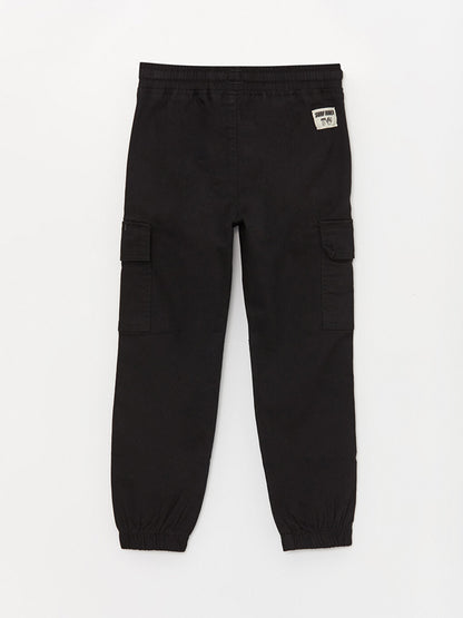 Boys' Cargo Pants with Elastic Waist