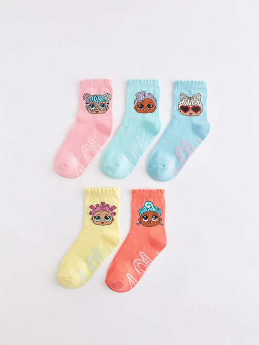 LOL Surprise OMG Licensed Girls Socks Pack of 5