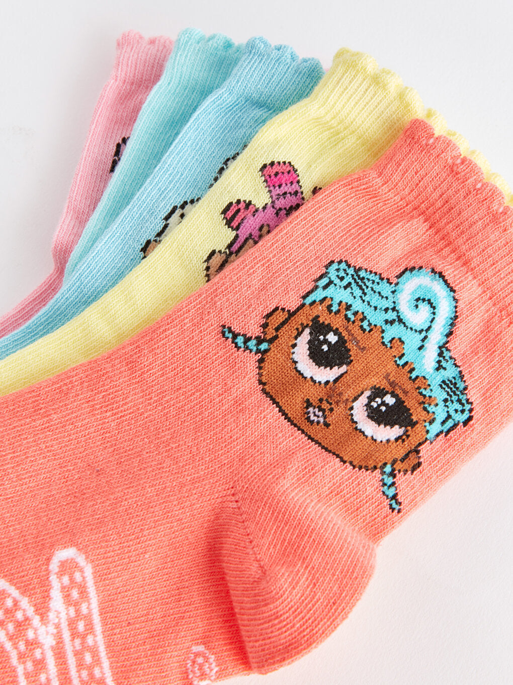 LOL Surprise OMG Licensed Girls Socks Pack of 5