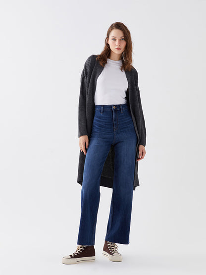 Wideleg Women's Jean Trousers