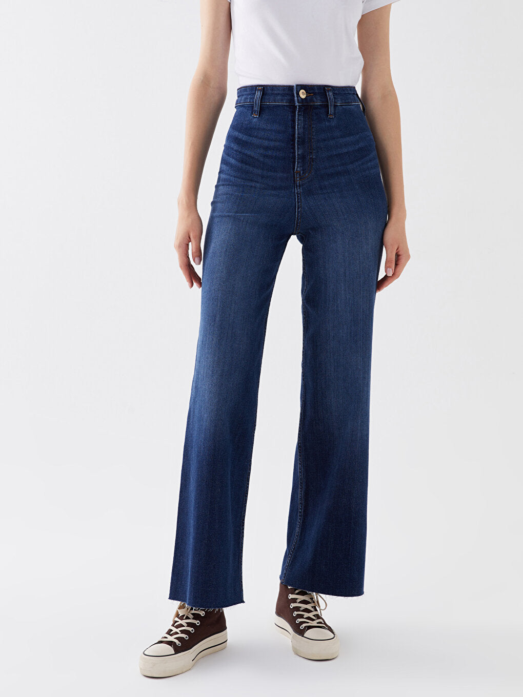 Wideleg Women's Jean Trousers