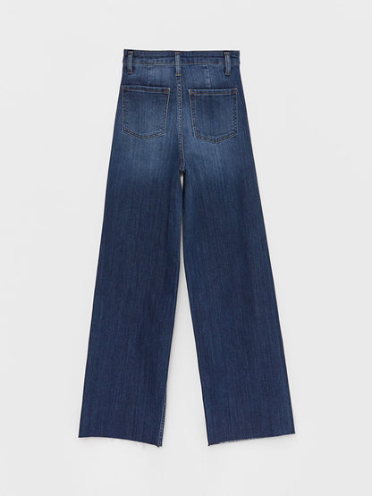 Wideleg Women's Jean Trousers