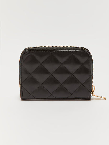 Leather Look Quilted Women's Wallet