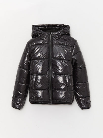 Hooded Boy's Puffer Coat