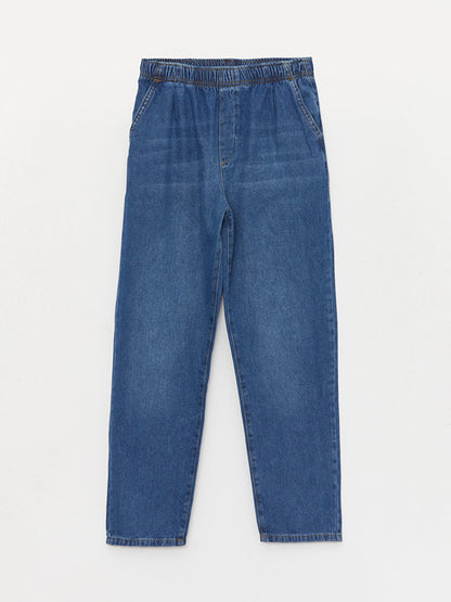 Comfortable Fit Elastic Waist Boy Jean Trousers