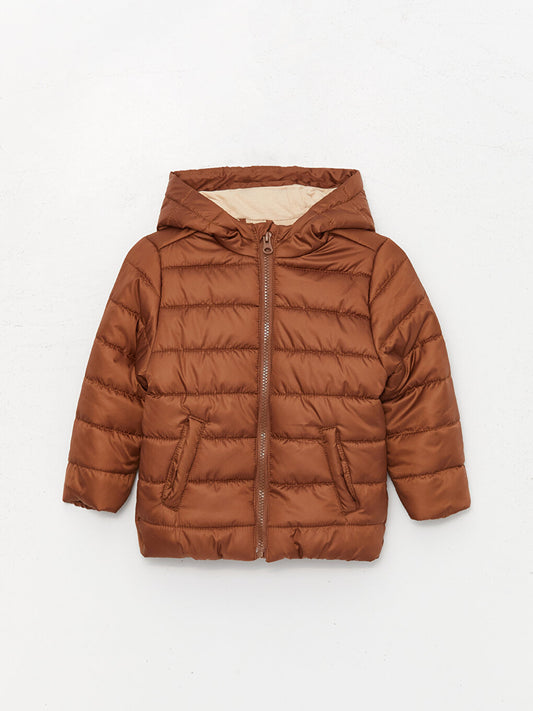 Hooded Baby Boy Puffer Coat