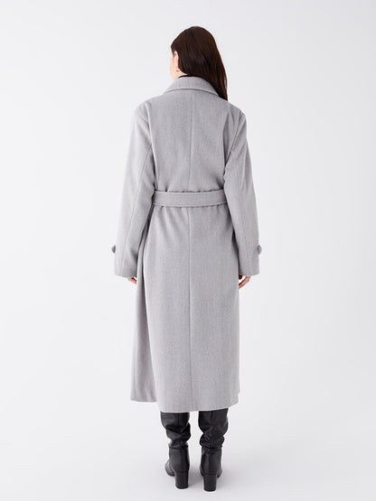 Women's Shirt Collar Plain Cuff Coat