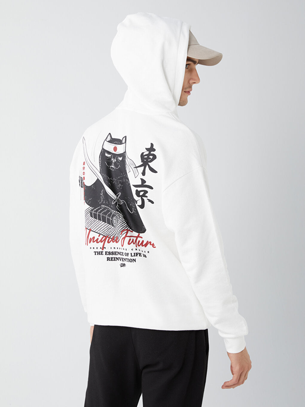 Long Sleeve Printed Men's Hoodie