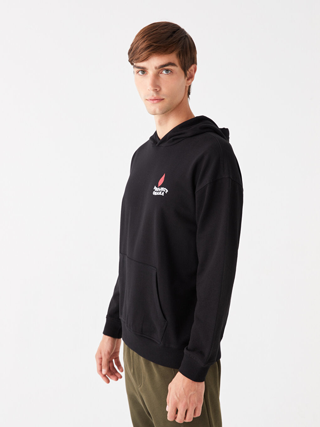 Long Sleeve Printed Men's Hoodie