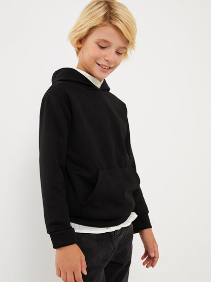 Basic Long Sleeve Boys Hoodie