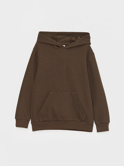 Basic Long Sleeve Boys Hoodie