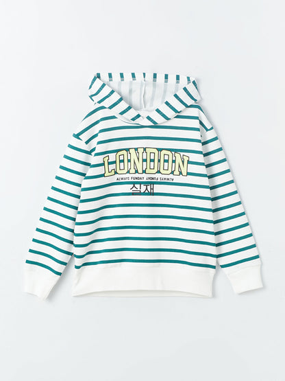 Comfortable Striped Boy's Hoodie