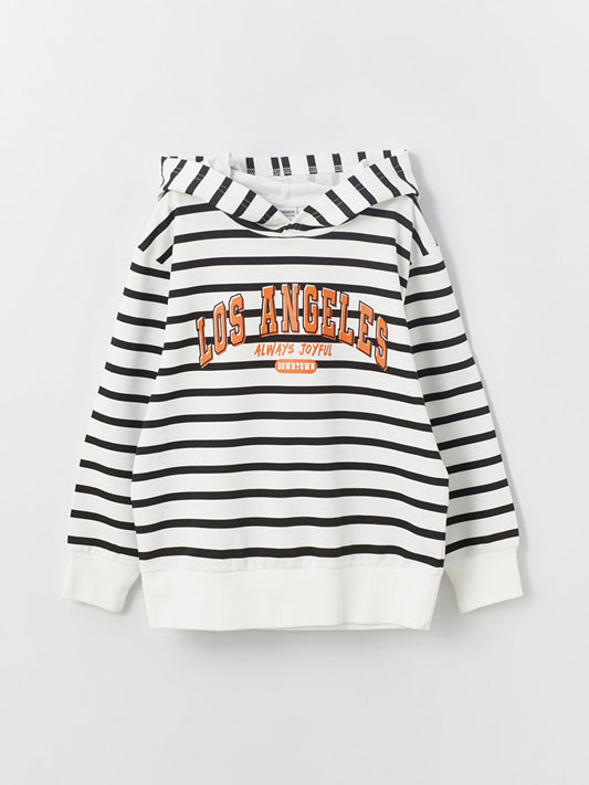 Comfortable Striped Boy's Hoodie