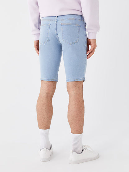 Skinny Fit Men's Jean Shorts