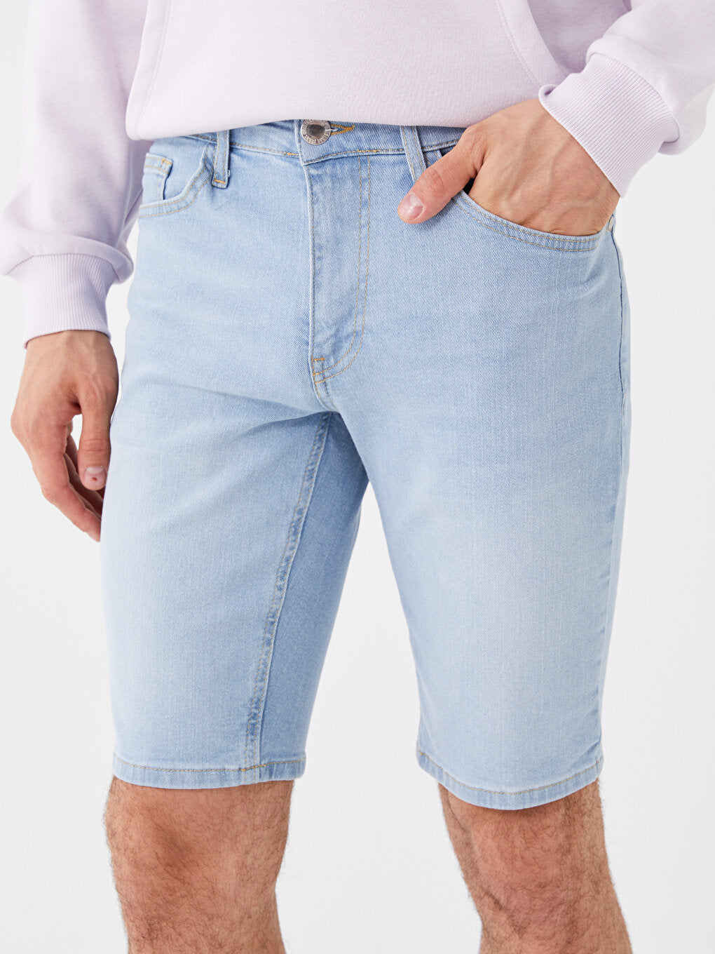 Skinny Fit Men's Jean Shorts