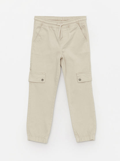 Boys' Cargo Jogger Pants with Elastic Waist