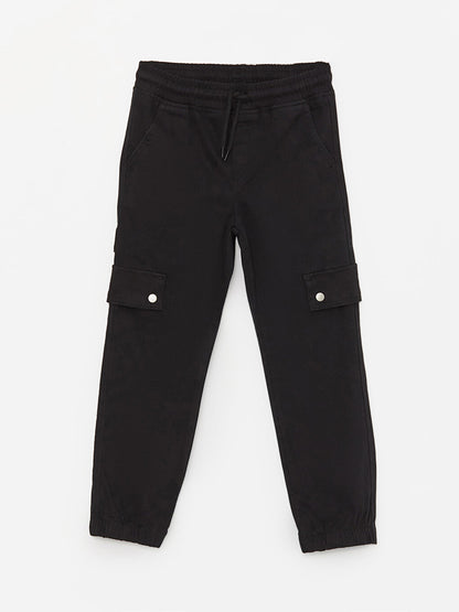 Boys' Cargo Jogger Pants with Elastic Waist