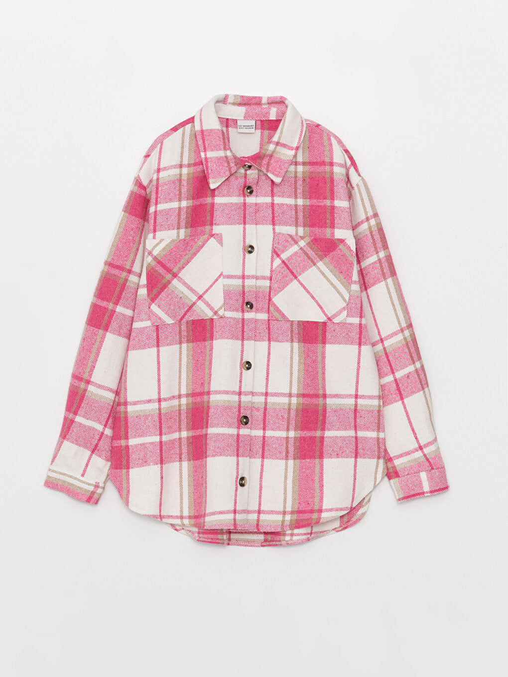 Plaid Long Sleeve Girl's Shirt Jacket